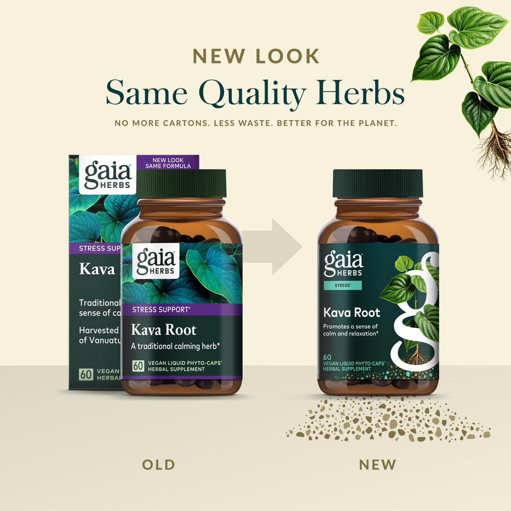 Kava root plant and Gaia Herbs sourcing regions