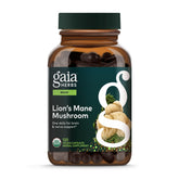 Gaia Herbs Lion's Mane Mushroom bottle and label