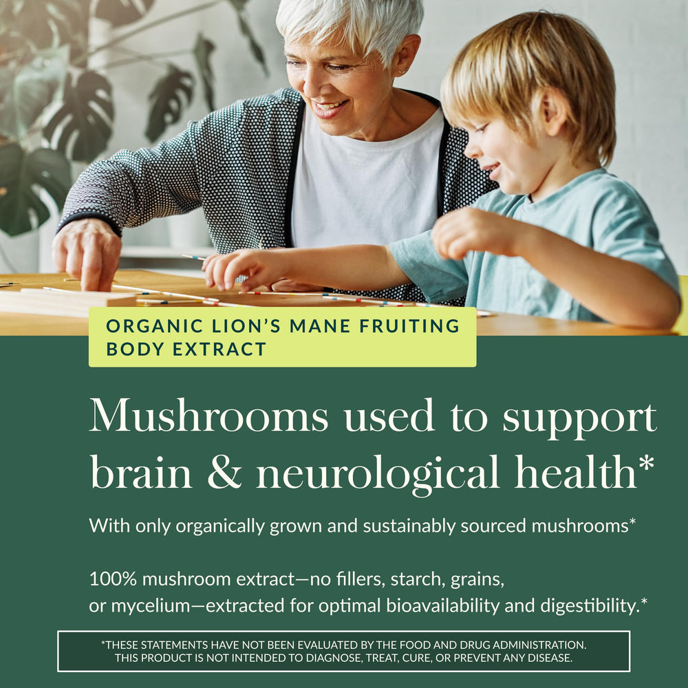 Dual extracted Lion's Mane mushroom potency