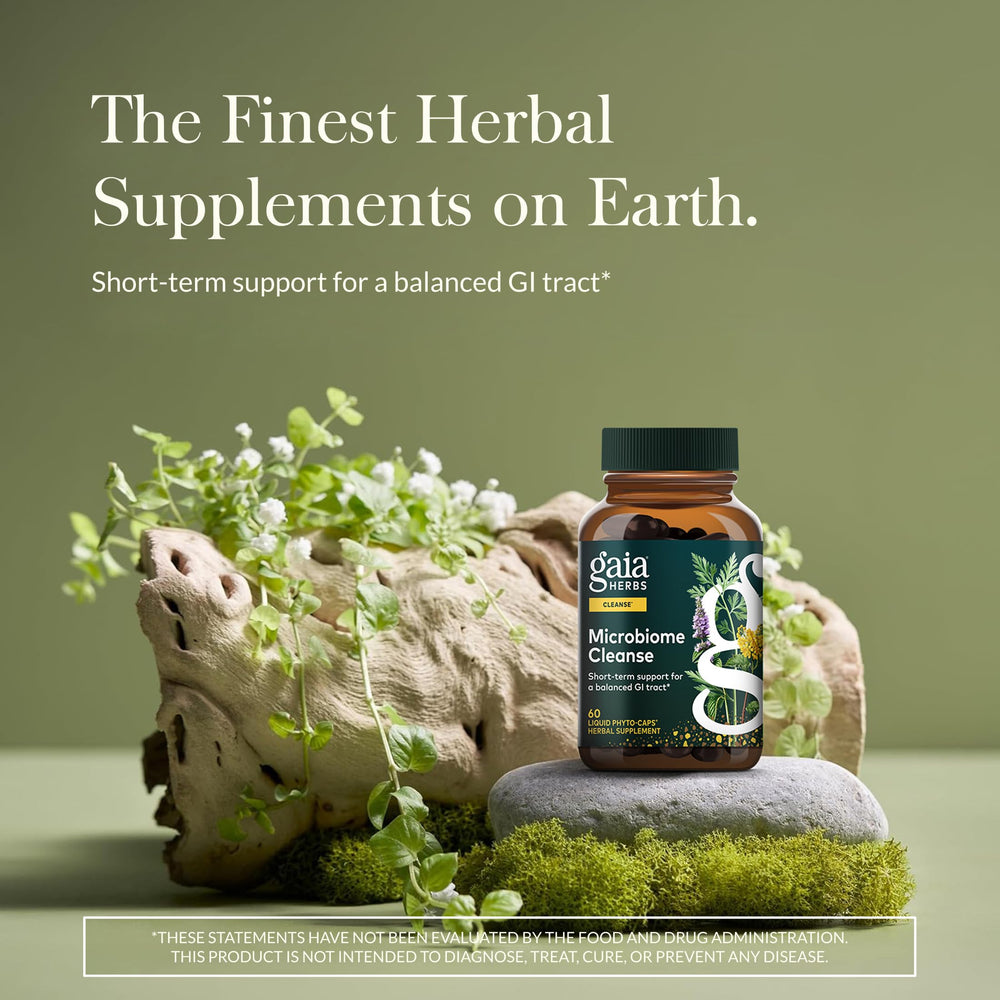 Gaia Herbs Microbiome Cleanse ingredient black walnut supports gut comfort.