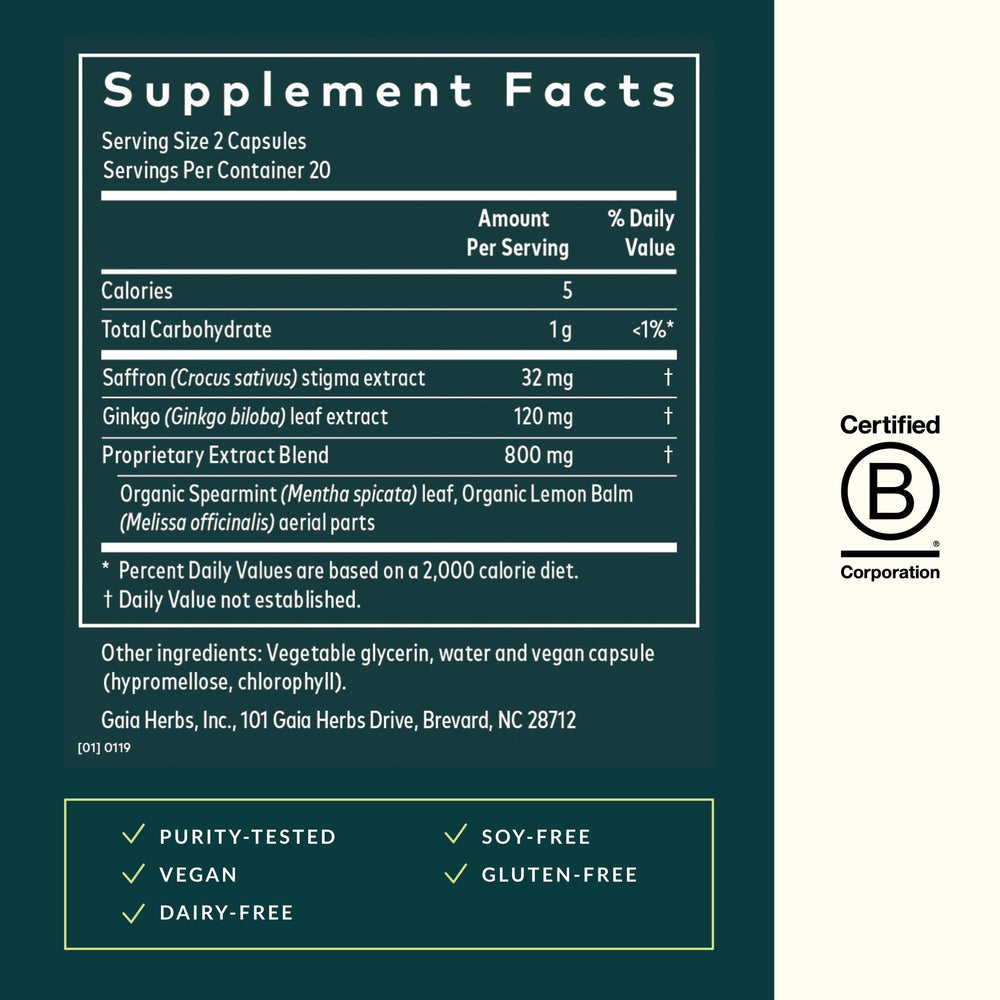 Brain health concept for Gaia Herbs Nootropic Focus