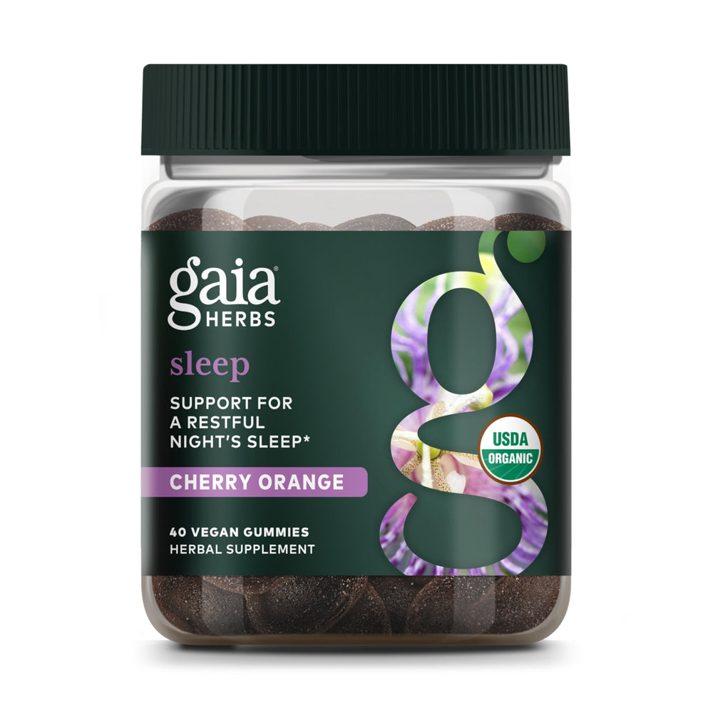 Gaia Herbs Organic Sleep Gummies bottle front view