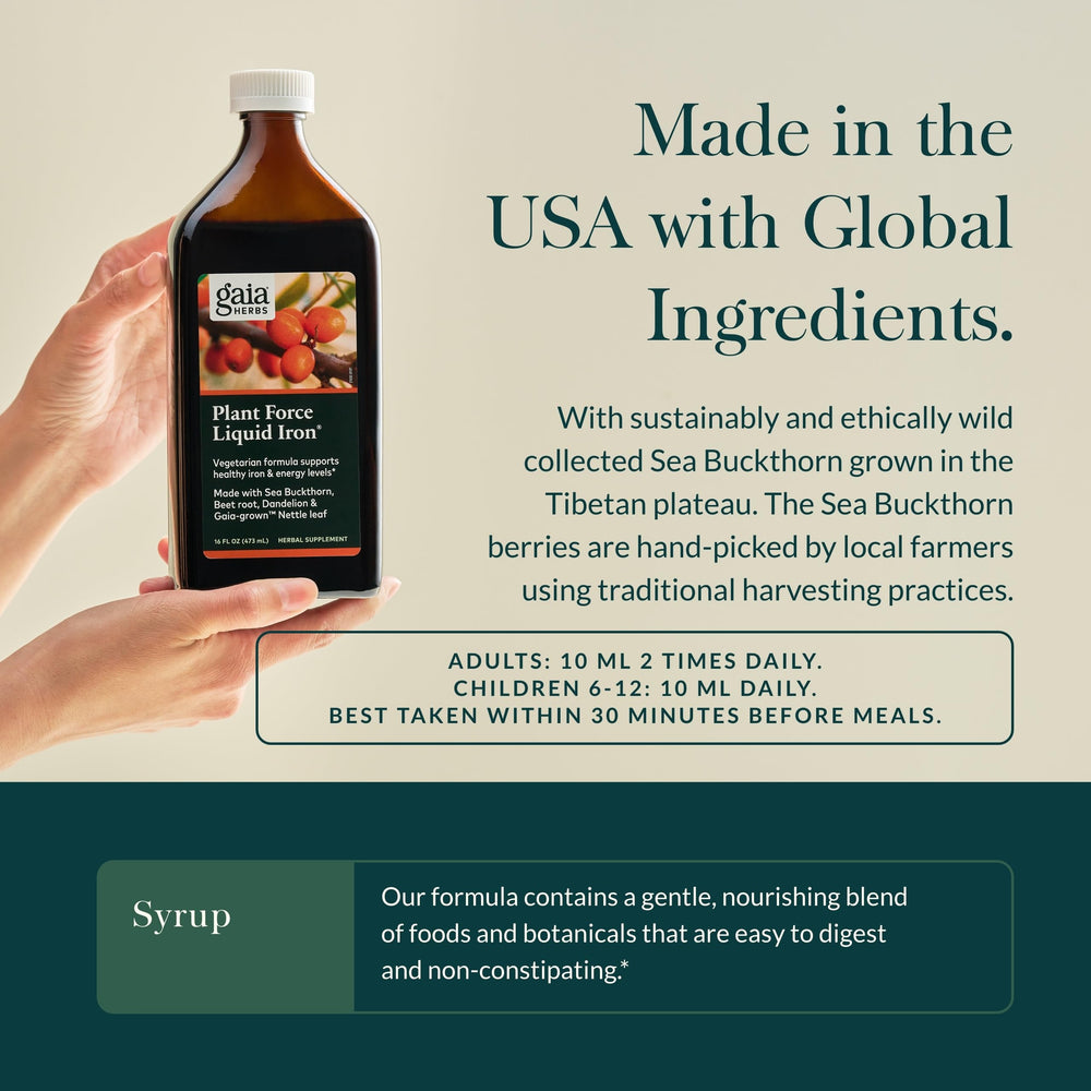 Close-up of beet root in Gaia Herbs Plant Force Liquid Iron