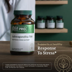 Ingredients panel for GAIA Herbs PRO Ashwagandha 700