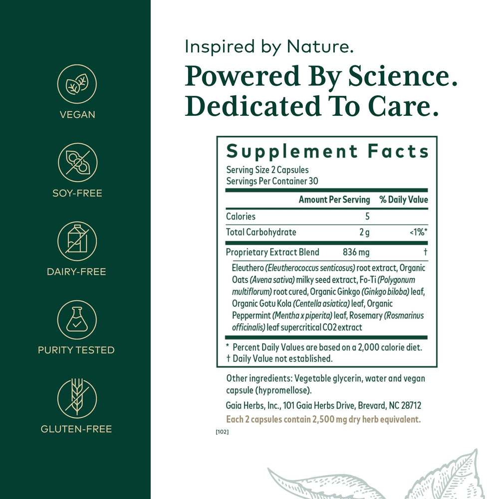 Brain health and circulation support supplement bottle image