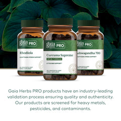 GAIA HERBS PRO Curcuma Supreme: cultivo orgánico regenerativo certificado para mayor confianza.