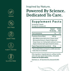 Gaia Herbs Pro Microbiome Cleanse capsules pour shows convenient GI support on the go.