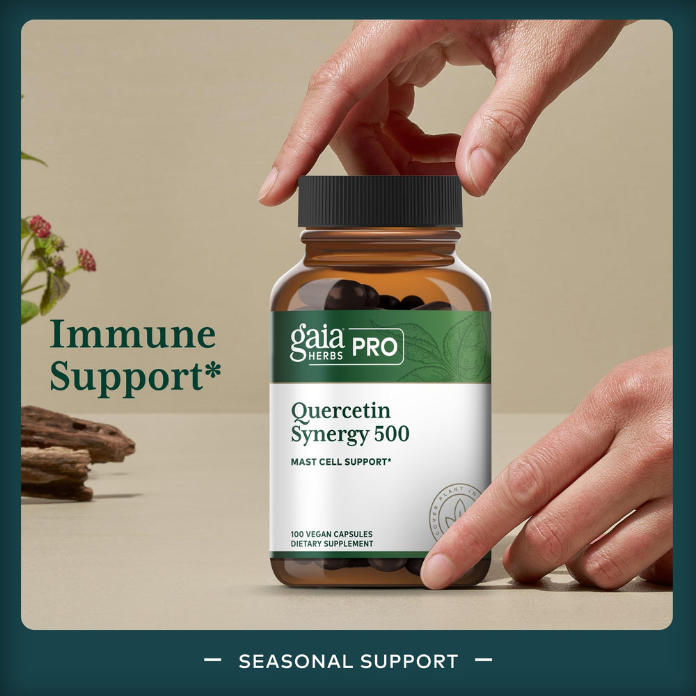 Capsules of GAIA Herbs PRO Quercetin Synergy 500