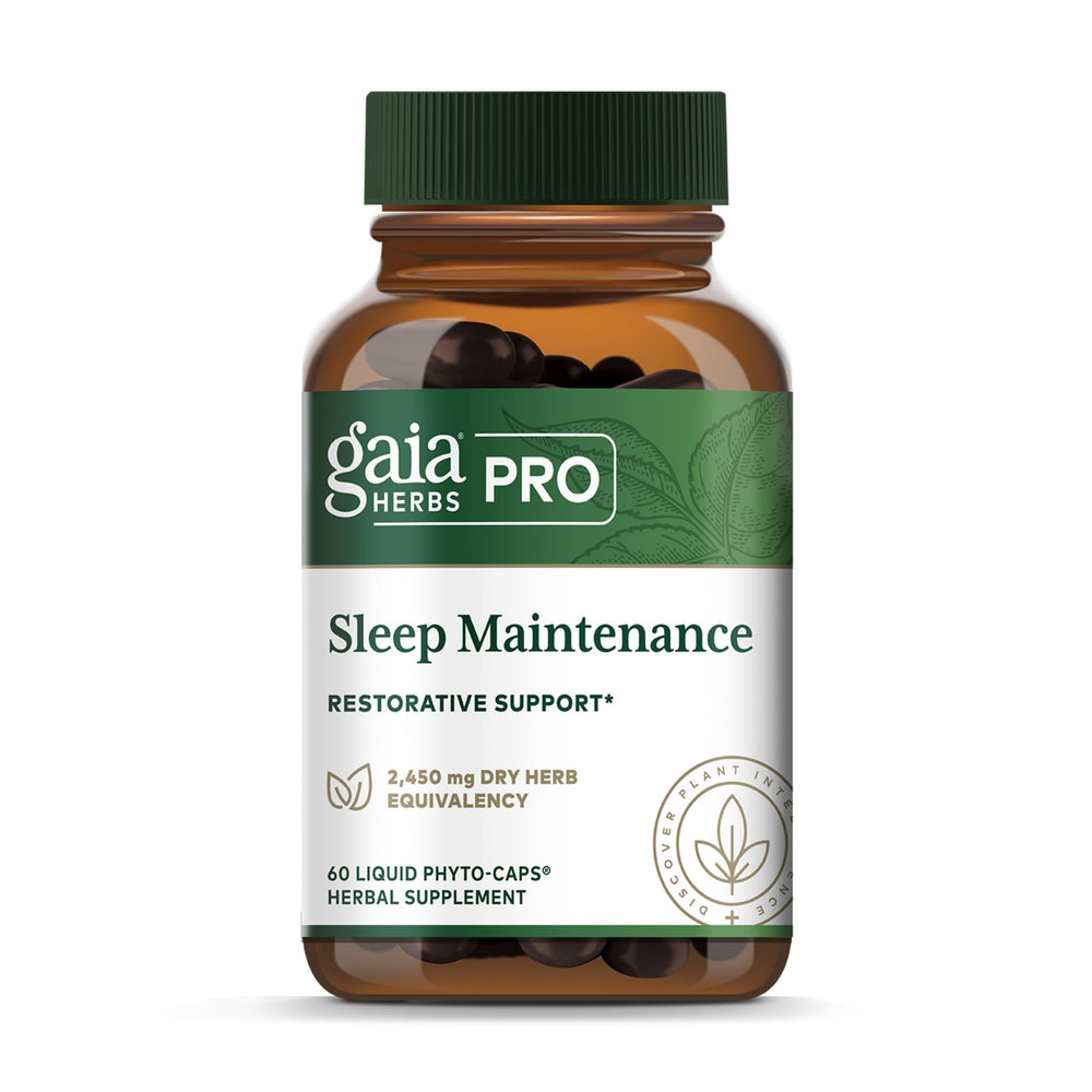 Gaia Herbs PRO Sleep Maintenance bottle label