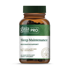 Gaia Herbs PRO Sleep Maintenance bottle label