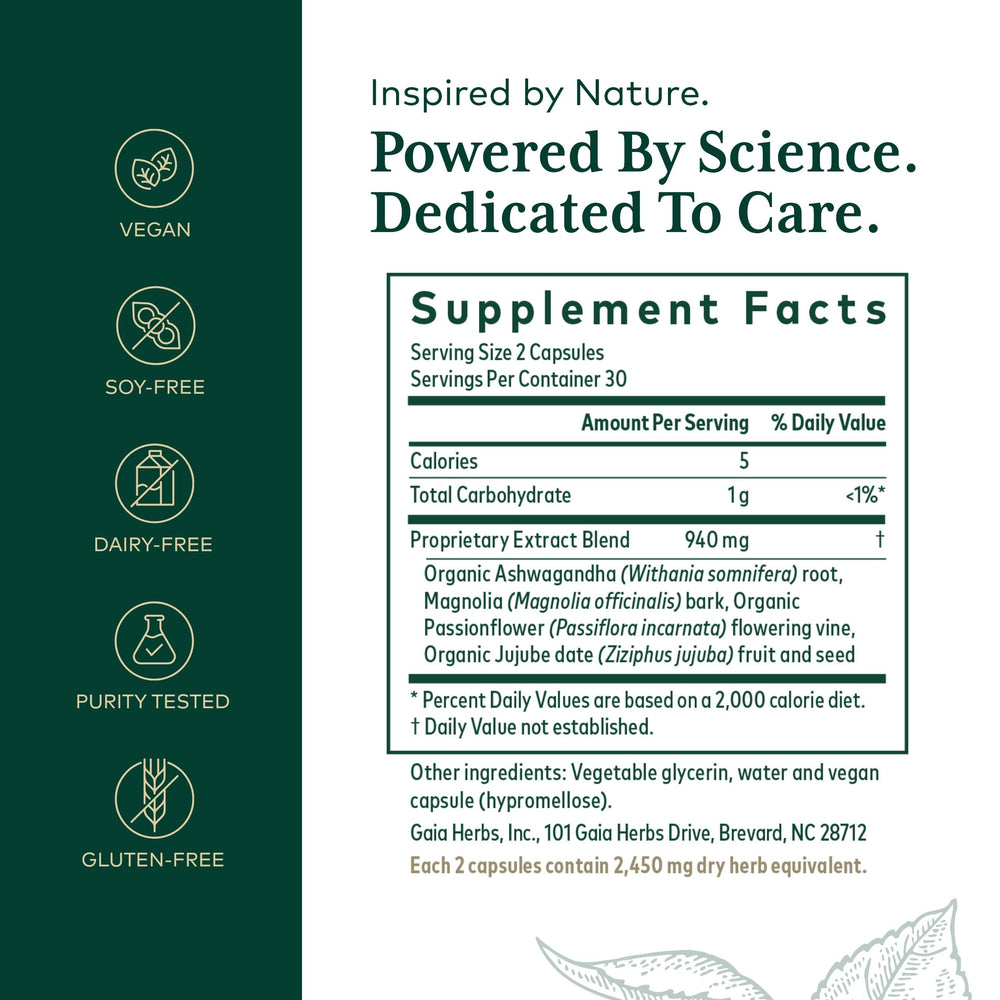 Close-up of ashwagandha root in Gaia Herbs PRO Sleep Maintenance