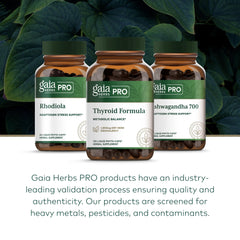 Vegan and gluten-free Gaia Herbs Pro Thyroid Formula