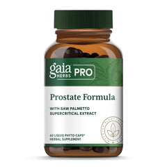 Gaia Herbs Pro Prostate Formula bottle with 60 liquid phyto-caps