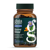 Gaia Herbs Sound Sleep bottle and packaging on white background