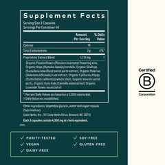 Passionflower and calming herbs in Gaia Herbs Sound Sleep