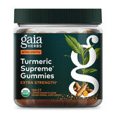 Gaia Herbs front packaging showing supplement benefits and flavor