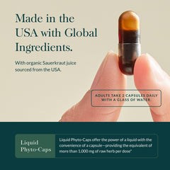 Serving suggestion with capsules for daily use
