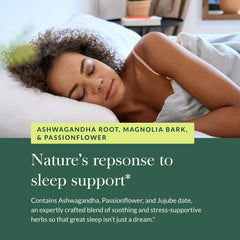 Gaia Herbs SleepThru packaging and branding on white background