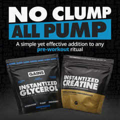 GAINS IN BULK athlete using glycerol illustrates real-world training use