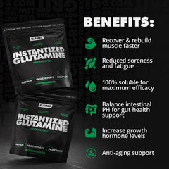 Unflavored L-Glutamine powder in 5g scoop