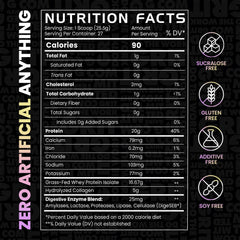 GAINS IN BULK Lean Protein Cut Cake serving bowl highlights protein-packed dessert.