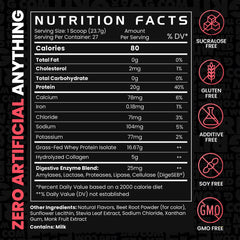 GAINSINBULK Lean Protein serving scoop illustrates portion guidance