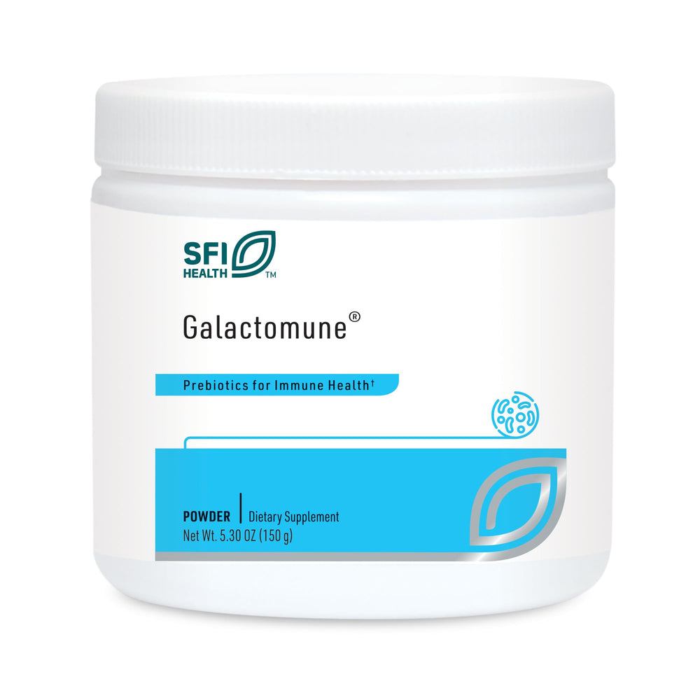 Front view of SFI Health Klaire Labs Galactomune Powder bottle