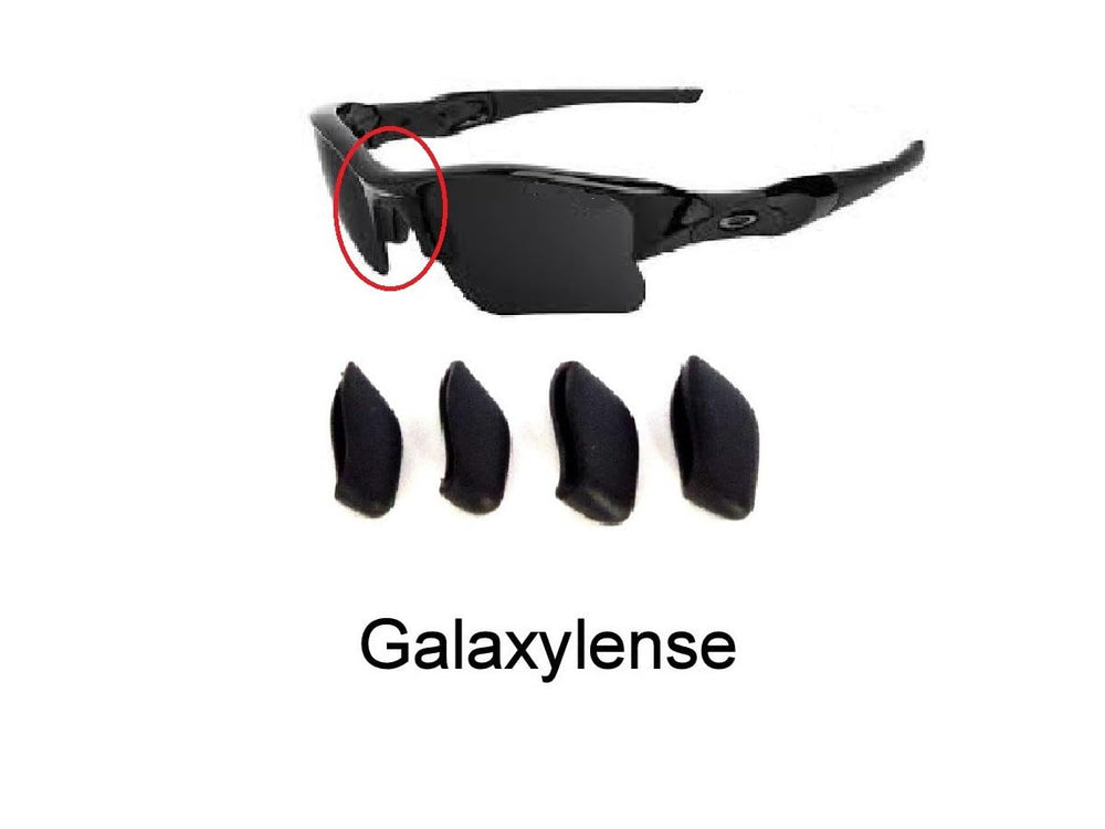 Nose pad silicone material detail - GalaxyLens kit for Oakley Flak Jacket XLJ Black