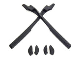 Galaxy Nose Pads & Earsocks Rubber Kit for Oakley Half Jacket 2.0 Black - front view