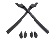 Galaxy Nose Pads & Earsocks Rubber Kit for Oakley Half Jacket 2.0 Black - front view