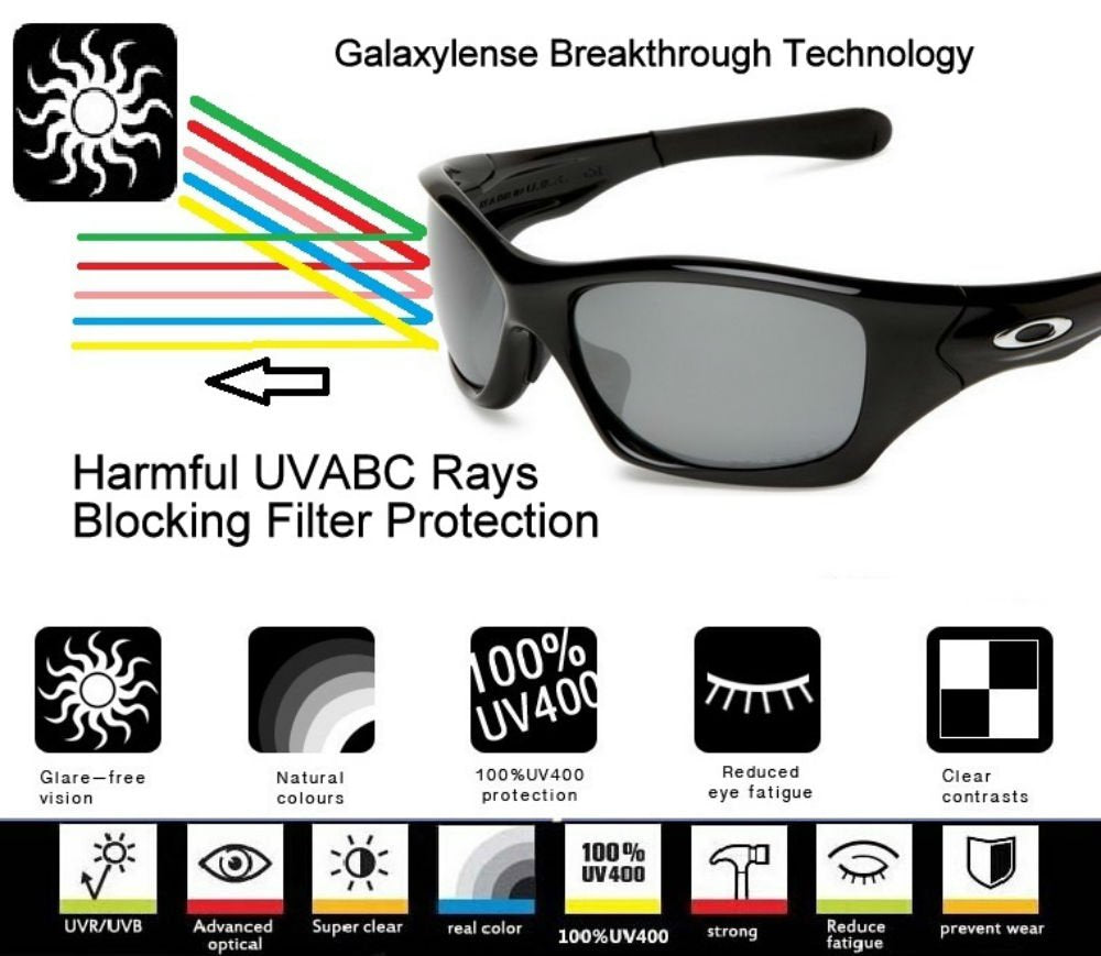 Galaxylense replacement nose pads and earsocks for Oakley Flak 2.0 - Blue