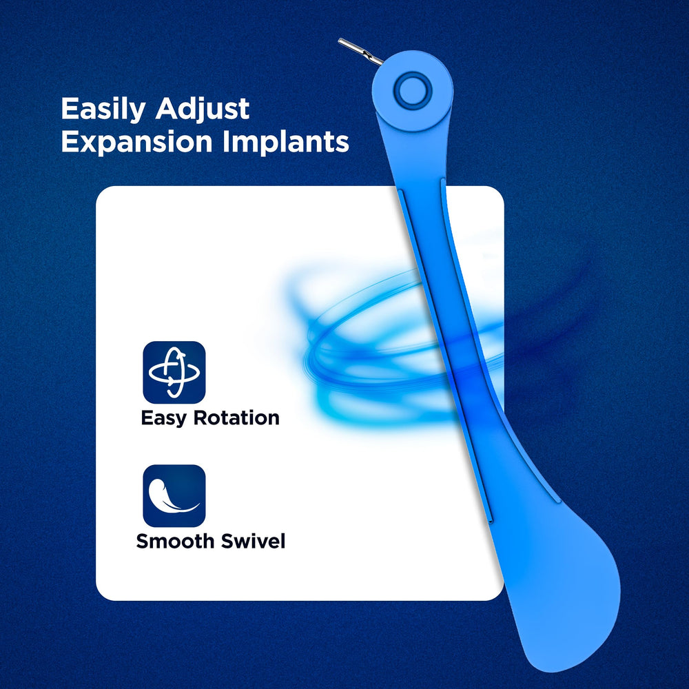 Smooth swivel mechanism for easy rotation on orthodontic expander tool