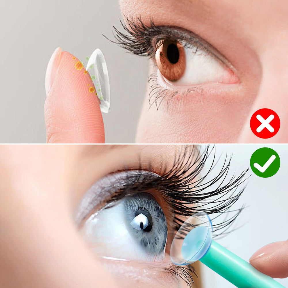 Ergonomic grip design of the lens remover tool