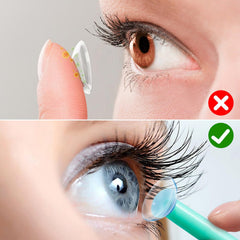 Ergonomic grip design of the lens remover tool