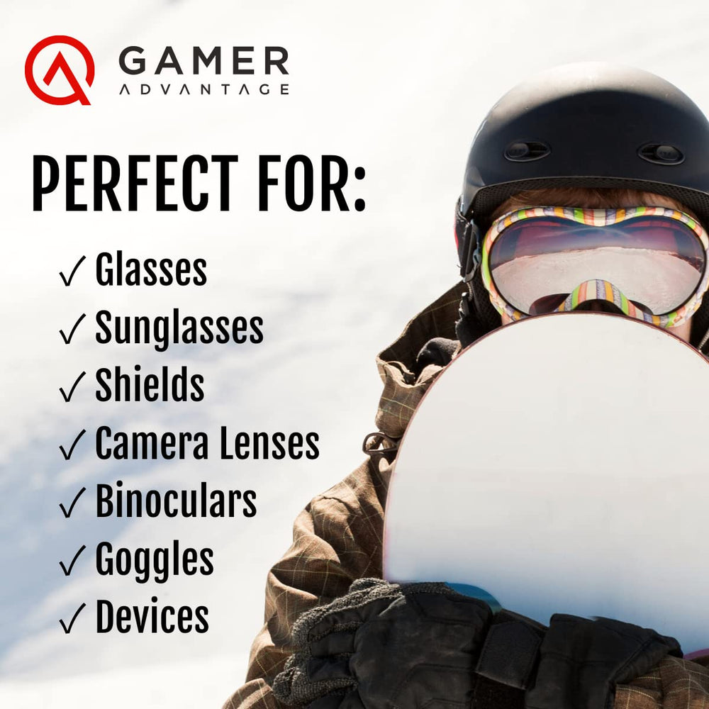 FogAway applied on goggles to prevent fogging