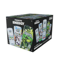 Gamer Supps GG Premium Energy cans close-up for focused gaming sessions