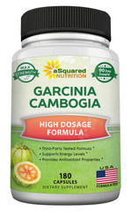 Bottle of Garcinia Cambogia 1600mg with 180 capsules