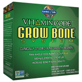 Bottle of Garden of Life Vitamin Code Grow Bone calcium supplement front view