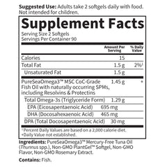 Total EPA, DHA and DPA content in triglyceride form