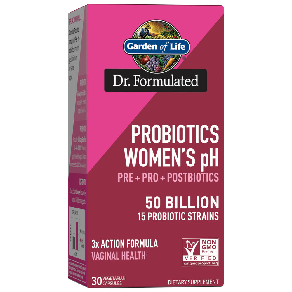 Garden of Life Dr Formulated 3-in-1 women's probiotic packaging