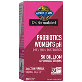 Garden of Life Dr Formulated 3-in-1 women's probiotic packaging