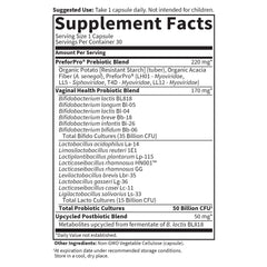 Key prebiotic ingredients: Organic Potato, Acacia fiber, PreforPro