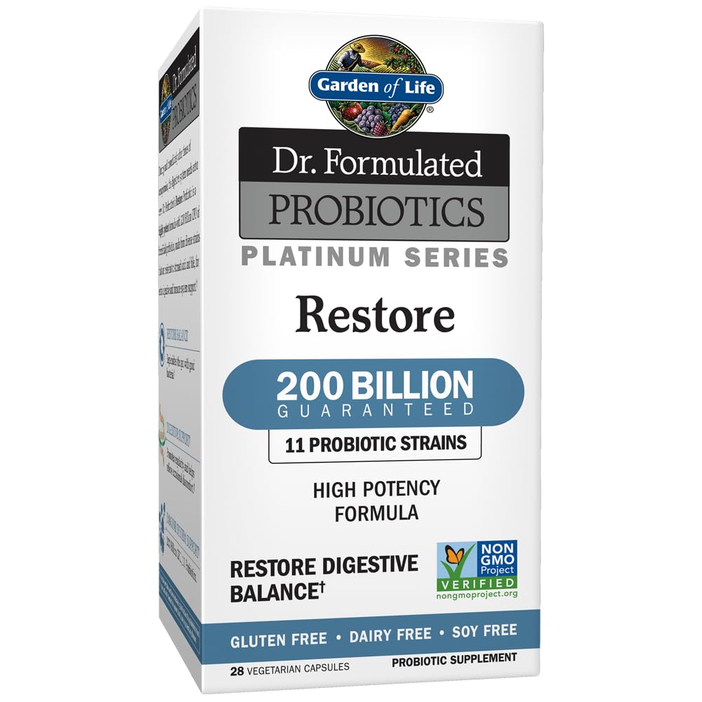 Garden of Life Platinum Series Restore bottle with capsules