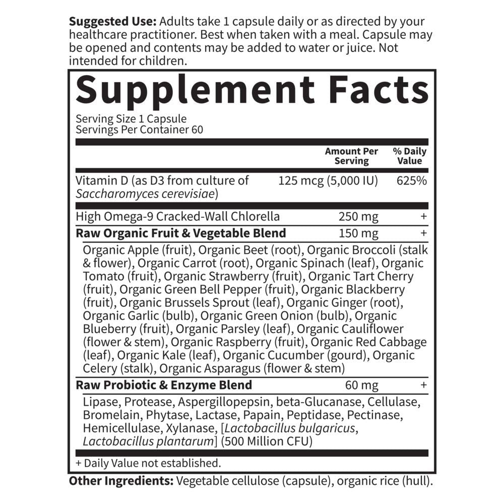 Easy-to-digest raw probiotic and enzyme blend