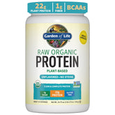 Front label of Garden of Life Organic Vegan Protein Powder