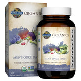 Garden of Life Organics Men's Once Daily multivitamin bottle - front view
