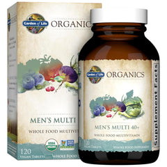 Packaging image for Garden of Life Organics Men's Multi 40+ 120 tablets