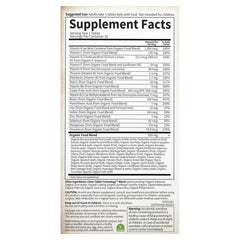 Bottle with label showing Organic, Gluten-Free and Vegan claims