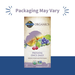 Close-up of the prenatal vitamin tablet