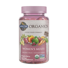 Garden of Life Organics Women’s Multi Gummies – Berry bottle front view